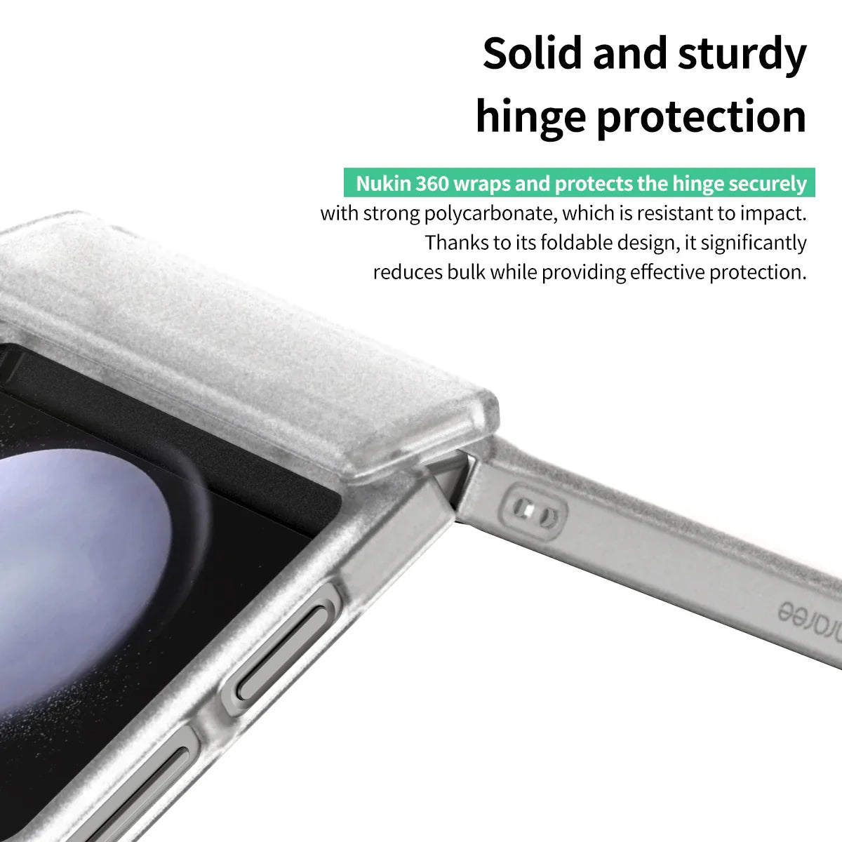 Araree Samsung Z Flip 6 Nukin 360 Case - Matte Clear - Tashqila Araree Samsung Z Flip 6 Nukin 360 Case - Matte Clear - Tashqila